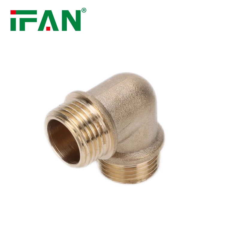 male thread elbow brass