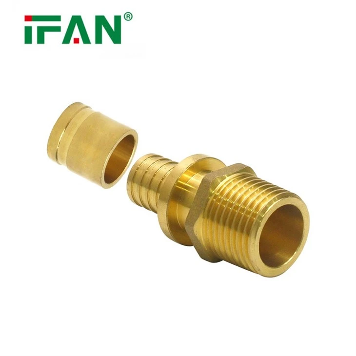PEX Brass Axial Fitting Male Socket