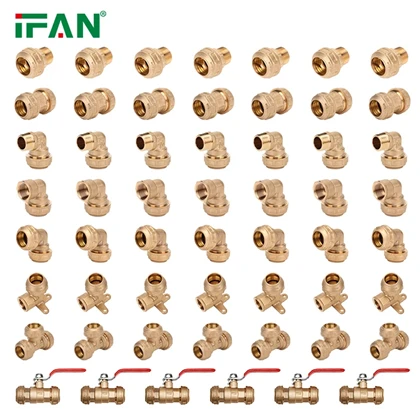 Válvula de bola de latón IFAN PE